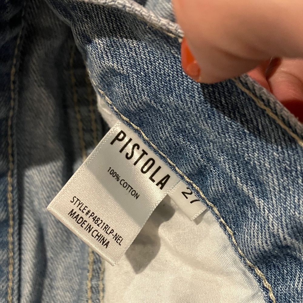Pistola Distressed Denim Shorts - Picture 5 of 10